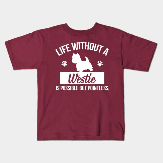 Westie Kids T-Shirt by nektarinchen